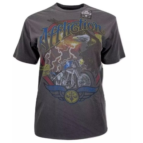AFFLICTION Women's T-Shirt S/S BLACK HILLS Tee - Picture 2 of 11